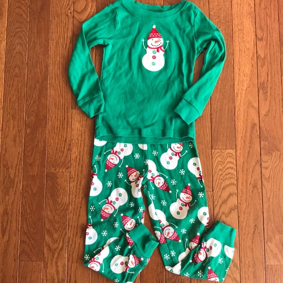⛄️ Gymboree Snowman Pajamas Size 4 ⛄️ - Picture 1 of 7